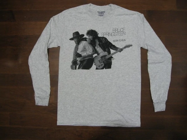 BRUCE SPRINGSTEEN - Born To Run / Two Sided Print / Unisex Long Sleeve Shirt